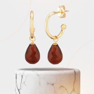 Garnet Stone Earrings