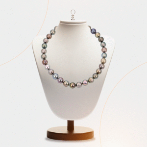 White Gold Tahitian Pearl Necklace