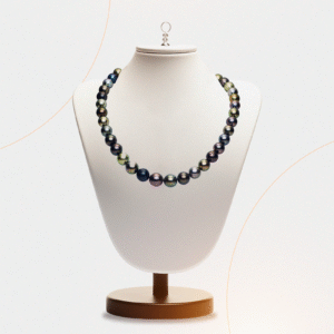 14KT White Gold Tahitian Pearl Necklace